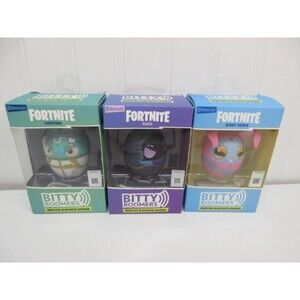 Lot of 3 Fortnite Bitty Boomers Bluetooth Speaker Wireless Mini Speaker